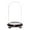 Black Wood Veneer Base, variant on Plymor 5.5" x 10" Glass Display Dome Cloche (Black Wood Veneer Footed Base)