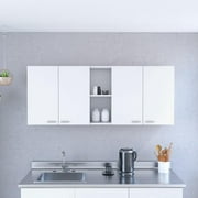 We Have Furniture Wall Cabinet Ontario, Double Door, White Finish