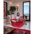 thumbnail image 3 of Sillón Puff Couch Cómodo Puff Mx Gamuza Rojo, 3 of 4