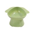thumbnail image 2 of Qonioi Slant Pet Bowl for Dogs Cats, Non-Spill Food Water Bowl with Neck Protection, Tilting Feeder Dish in Pink Yellow Green, 2 of 7