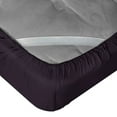 thumbnail image 3 of Empyrean Bedding Double Brushed Microfiber 14" - 16" Deep Pocket Fitted Sheet, King, Purple Eggplant, 3 of 6