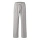 thumbnail image 4 of Pantalones largos para hombre, elásticos, de lino transpirable, holgados y casuales, de fibra de poliéster., 4 of 5