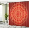 thumbnail image 4 of Ambesonne Mandala Shower Curtain, Ottoman Motifs Style, 69"Wx84"L, Burgundy Vermilion, 4 of 4