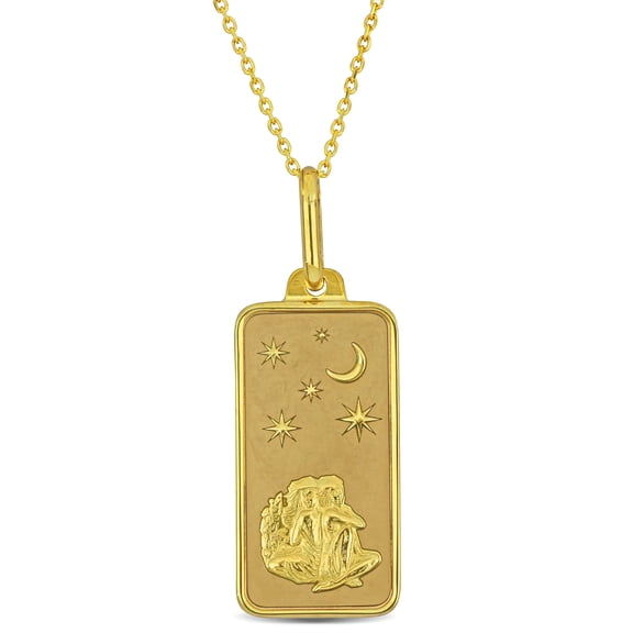 Everly Women's 10k Yellow Gold Gemini Horoscope Necklace