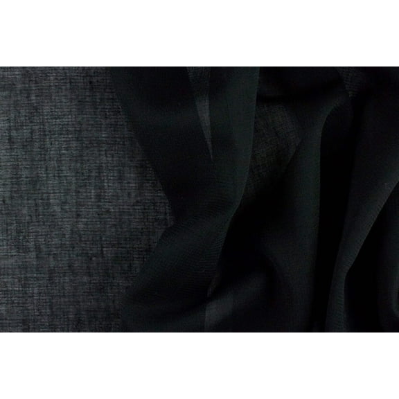 thin 26 momme Black pure linen fabric 59quot; wide