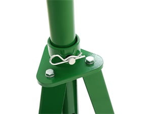 Kojem 2 Ton Under Hoist Tripod Stand for Garages Repair Shops Adjustable  Green Powder Coated Heavy Duty Steel