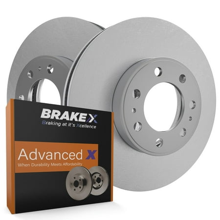 [Rear] Brake X GEOMET Coated Replacement Disc Rotors Kit | 2 Piece Set | For Dodge Ram 1500 8.3 2004-2006