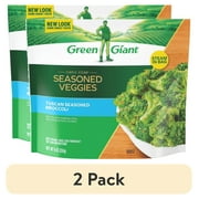 (2 pack) Green Giant Simply Steam Tuscan Seasoned Broccoli, 9 oz Bag (Frozen Vegetables)