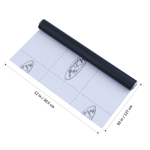 UPKOCH Protective 3D Carbon Fiber Wrap Roll Black PVC 1Set