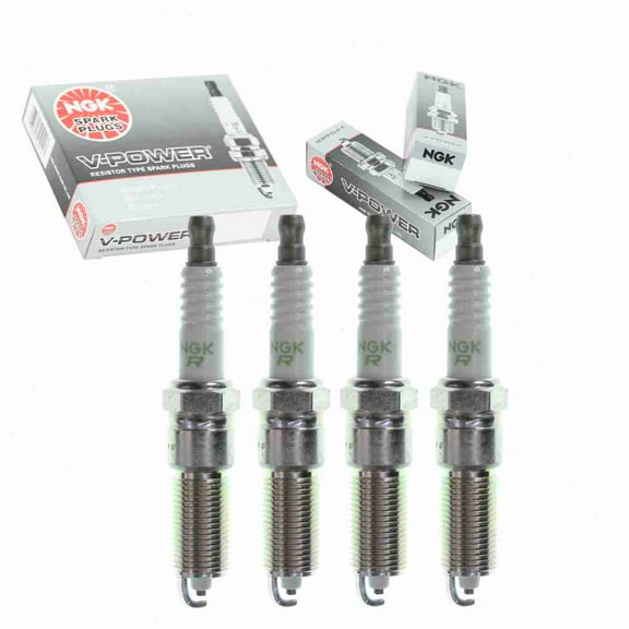 4 pc NGK V-Power Spark Plugs compatible with Dodge Stratus 2.4L L4 2001-2006