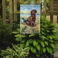 thumbnail image 2 of Chocolate Labrador Puppy Garden Flag, 2 of 2