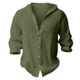 thumbnail image 4 of Splozh Chemise Boutonnée Garçon Été Basique Décontractée Manches Longues Chandails Garçon Chemise Boutonnée Garçon Chemise à Col, Vert Pâle, 14-15 Ans, 4 of 4