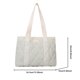 thumbnail image 2 of Bolso acolchado de plumón para mujer bolso diario impermeable de Color sólido para mujer Otoño Invierno, 2 of 9