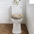 thumbnail image 2 of ZUXONGSY Hummingbird Flower Toilet Lid Dust Cover Machine Washable Seat Covers with Elastic Edge Soft Thicker Flannel Bathroom Toilet Seat Cover Easy to Install Restrooms Toilet Cover, 2 of 6