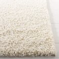 thumbnail image 2 of SAFAVIEH Primo Shag Collection PRM300A Solid Non-Shedding Living Room Bedroom Dining Room Entryway Plush 1.2-inch Thick Area Rug, 6'7" x 6'7" Square, Ivory, 2 of 2