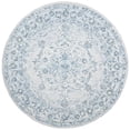thumbnail image 3 of SAFAVIEH Micro-Loop Britton Floral Bordered Wool Area Rug, Light Blue/Ivory, 8' x 10', 3 of 5