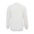 thumbnail image 4 of Women's Casual Fashion Solid Color Long-sleeved Zipper Jacket White M, 4 of 4