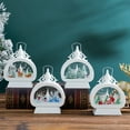 thumbnail image 4 of XMMSWDLA Christmas Snow Globe Lantern Musical Snow Globes Christmas Water Lantern Swirling Glitter Lantern with Snowman Family 3 AA Battery Operated Snowglobe Home Party Christmas Decoration Gifts, 4 of 4