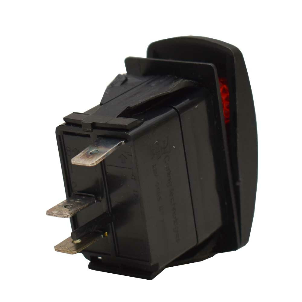 Carling Momentary Contura V Boat Rocker Switch | Horn 3 Spade 12 V Lit