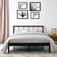 thumbnail image 4 of Industrial Country Cottage Farm Beach House Bedroom Queen Size Platform Bed Frame, Metal Steel, Brown, 4 of 5