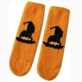 thumbnail image 2 of SEHIOZNI Under $5 Soft Halloween Fuzzy Socks for Women Cozy Funny Crazy Cute Fluffy Warm Slipper Socks for Girls, Halloween Gifts Spooky Basket Stuffers One Size, 2 of 4