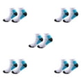 thumbnail image 1 of kurtrusly 1/2/3/5 2pcs/set Chaussettes de Compression pour la Performance des Femmes et Réduire la Fatigue Soulager Bleu S/M 5PCS, 1 of 6