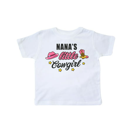 

Inktastic Nanas Little Cowgirl with Cowgirl Hat and Boots Gift Toddler Toddler Girl T-Shirt