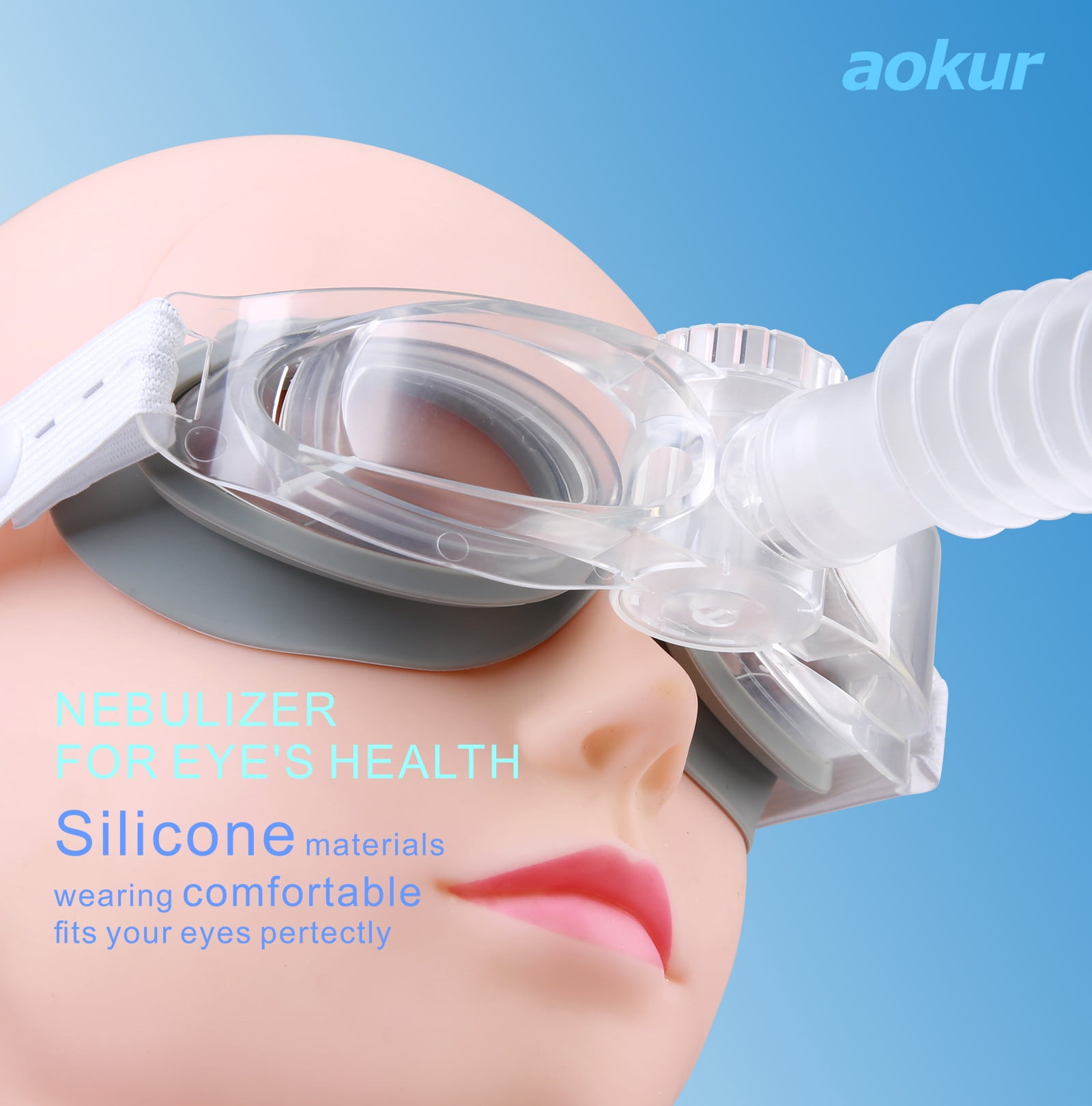 Portable Eyes Humidifier Machine, Handheld Mist Atomizer for Eyes Treatment, Eyes Steamer for Eyes Spa, BPA Free, Auto Shut off, Two Airflow Control