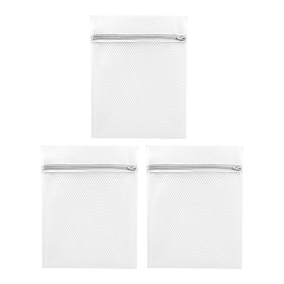 Laundry Bags for Delicates, Honeycomb & Fine Mesh Laundry Bag, Durable with Sturdy Zippers, Protect Clothes in Washing Machine, Laundry Essentials for Home, College & Dorm, 3 Pcs, 11.81x9.06"(Clear)