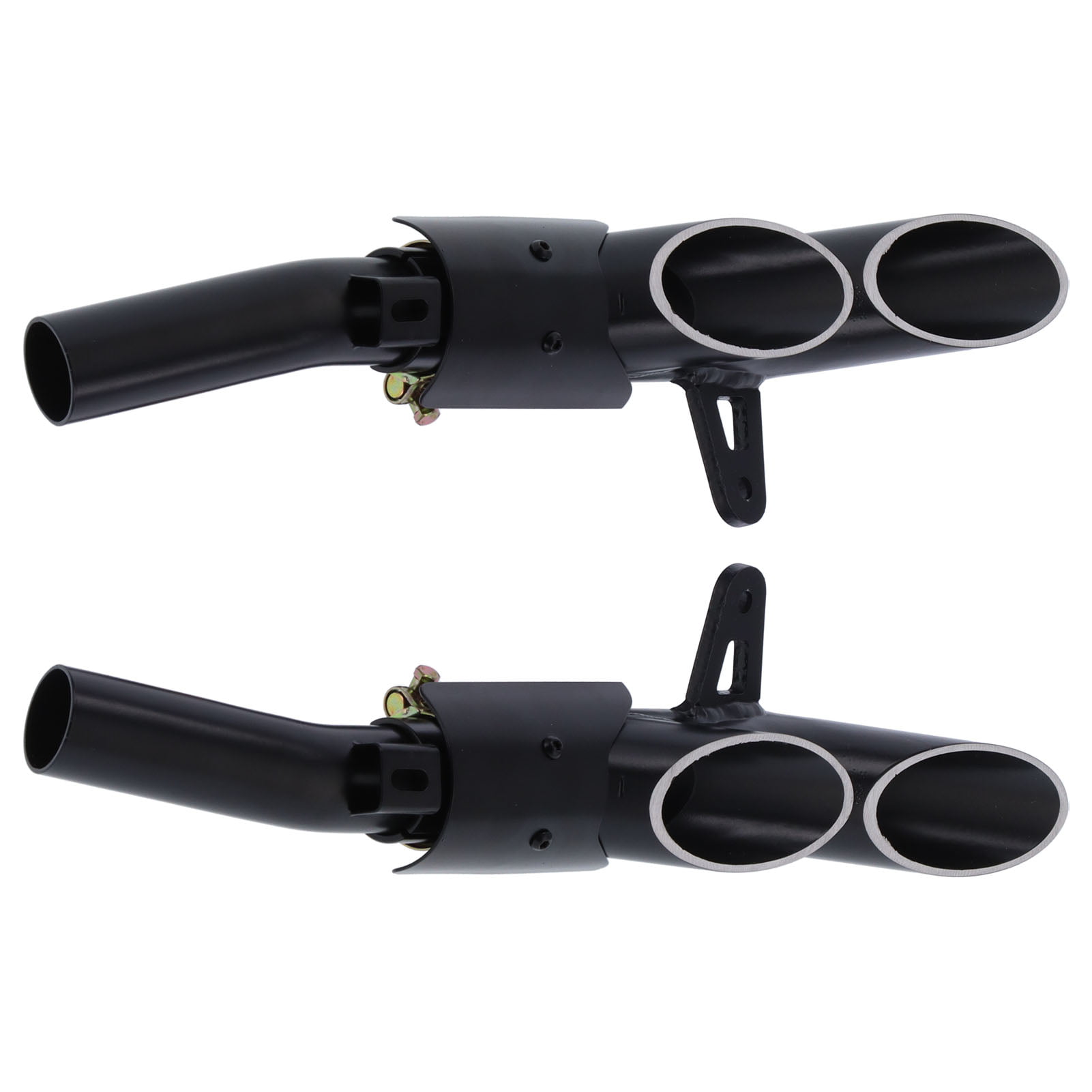 Aluminum Dual-outlet Exhaust Muffler Tail Pipe Kit For Motorcycle Exhaust System 