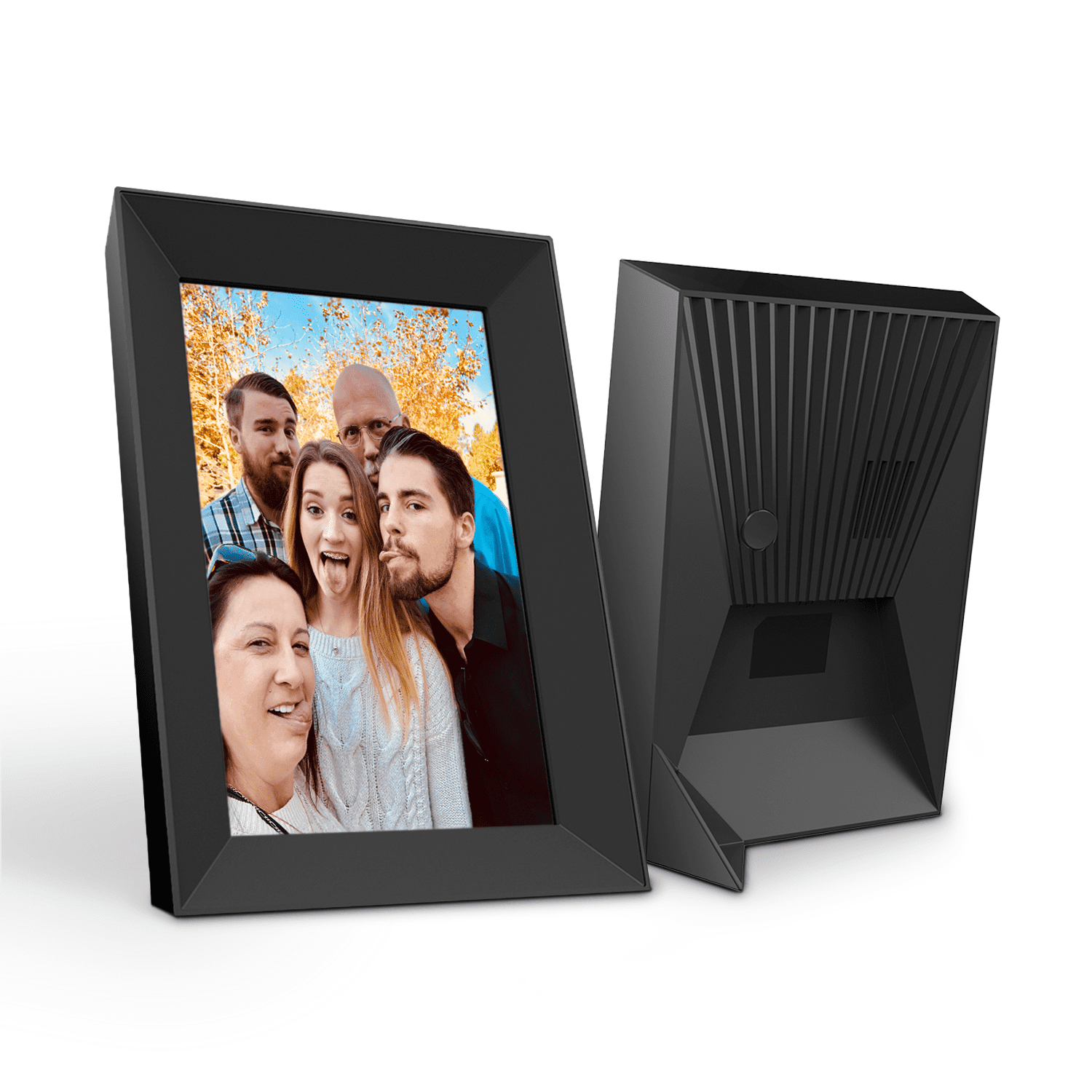 eco4life 8” WiFi Digital Picture Frame Ultra HD Wide Angle IPS Touch Screen Display App