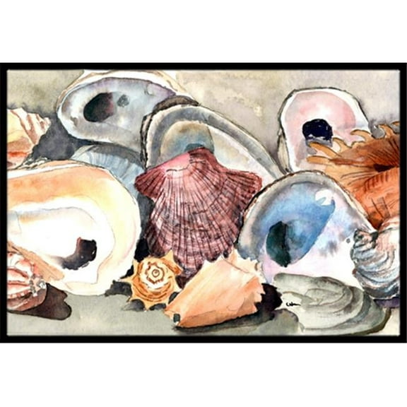 18 x 27 in. Sea Shells Indoor Or Outdoor Mat