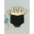 thumbnail image 2 of Bagilaanoe Newborn Baby Girl Boy Rompers Graphic Short Sleeve Bodysuits 6M 12M 18M 24M Infant Summer One Piece Short Jumpsuit, 2 of 8