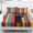 Black Cat Rainbow, variant on POLERO King Size Bed Sheets Set 3 Piece Heart Dog Print Bedding Sheet Set with 9.8 Inch Standard Pocket Easy Install Bedsheet and Pillowcases for Bedroom Home Decor