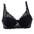 thumbnail image 1 of Summark Sexy gathered push chest underwire 5/8 cup lace bra underwear back double-row buckle full lace thin bra 32/34/36/38/40, 1 of 6