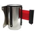 thumbnail image 3 of Stanchion Queue Barrier Wall Mount Crowd Control Retractable Crowd Control Ribbon 5m Red, 3 of 5