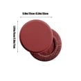 thumbnail image 3 of Stool Cover, Soft Elastic Solid Color Round Chair Cover, Premium Polyester Spill-Proof Bar Lift Seat Slipcover Machine Washable, Wine, 3 of 6