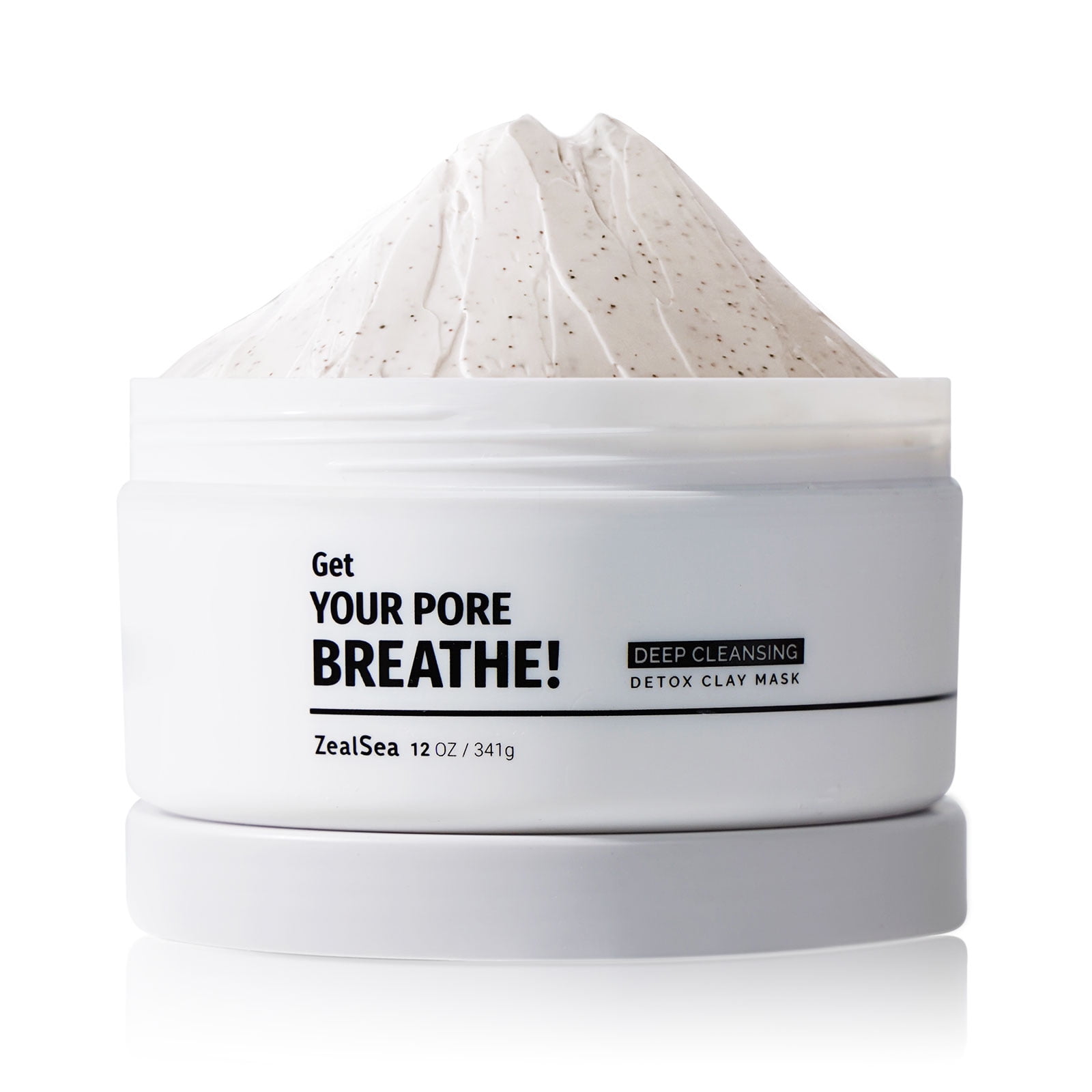 ZealSea 12oz Clay Mask for Blackhead and Pores, Exfoliating Face Scrub