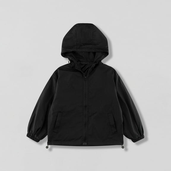 Sentuca Girls Jackets with Pockets Lightweight Casual Hooded Jackets Full Zip Long Sleeve Outerwear for Fall Clothes