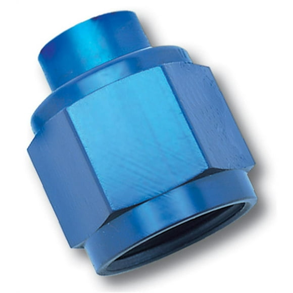 Russell Automotive Fitting Plug/Fitting Cap 661980 Fitting Plug/Fitting Cap; 10AN Flare Cap; Anodized; Blue; Aluminum; Single