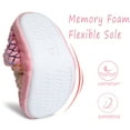thumbnail image 5 of HOMEHOT Girls Slippers Little Kid Big Kid Memory Foam House Slippers Indoor Outdoor Rubber Sole Gradient Pink 1 Big Kid, 5 of 5