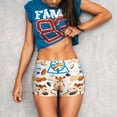 thumbnail image 5 of Seamless Workout Shorts Women - Cartoon Cute Hamster Nut Peanut Biker Gym Running Yoga Spandex Shorts for Women, 5 of 7