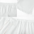 thumbnail image 5 of Nestiefly Men's Casual Classic Shorts Athletic Cotton Sweat Elastic Waist Drawstring Shorts with Drawstring White M, 5 of 5