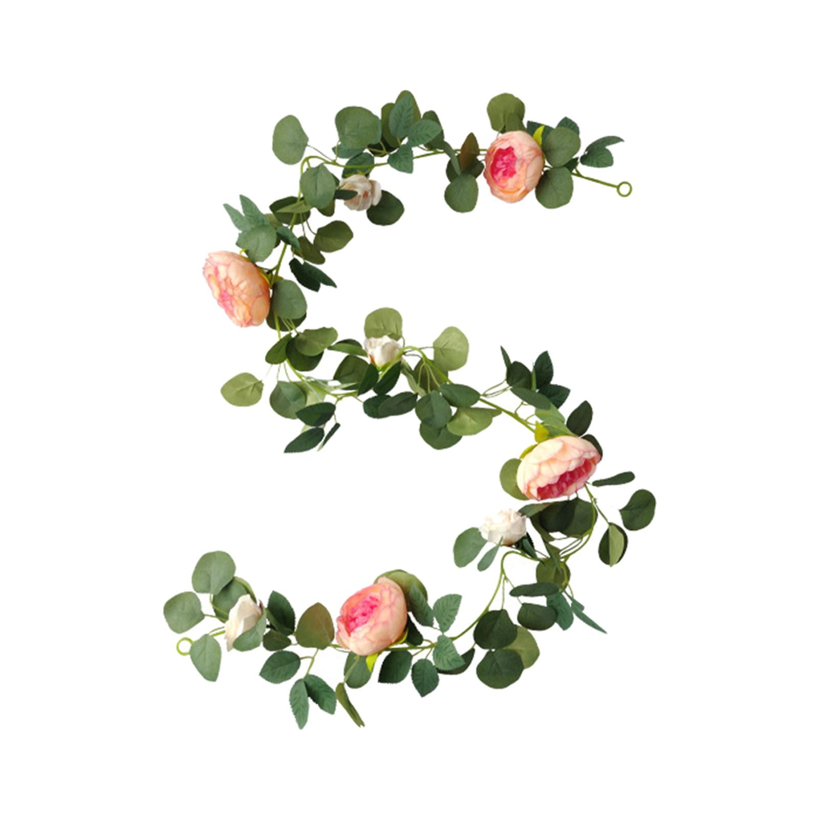 Artificial Peony Flowers Vines, Silk Flowers Vines Floral Garland