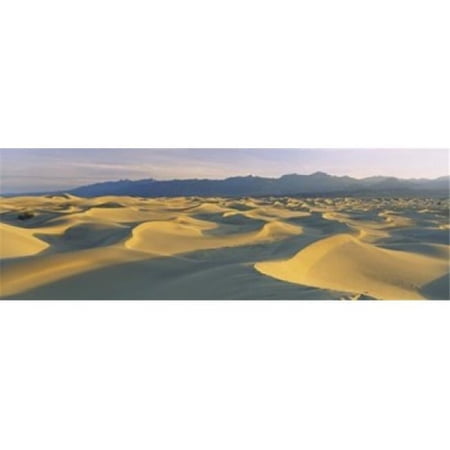 Sand dunes in a desert Grapevine Mountains Mesquite Flat Dunes Death Valley National Park California USA Poster Print by - 36 x 12