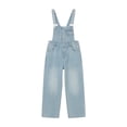 thumbnail image 2 of UACY Teen Girls Y2K Denim Overalls Adjustable Strap Aesthetic Preppy Jeans Jumpsuit Fashion School Uniform Bib Overall (Blue, 9-10 Years), 2 of 7