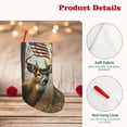 thumbnail image 4 of Uemuo American Wildlife Deer Forest Print Christmas Stockings, 18inch Xmas Hanging Stocking Decorations for Christmas Party Family Decor, 4 of 7