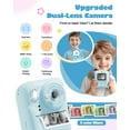 thumbnail image 7 of Seckton Instant Print Camera for Boys Girls , Dual-Lens 1080P Kid Digital Camera Birthday Gifts for 3-12 Year Old Boy Blue, 7 of 7