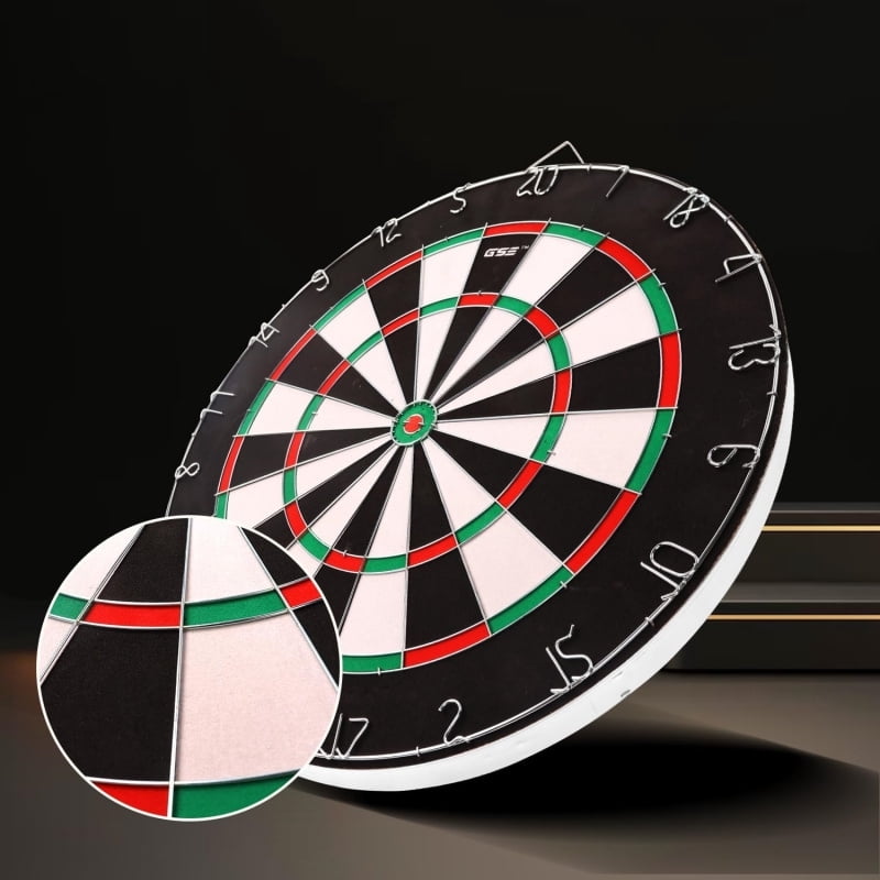 18'' Professional Sisal/Bristle Dartboard Set - Regulation Size Steel Tip Dartboard with 6 Steel Darts | High-Density Brazilian Hemp for Training & Competition | Christmas Gift & Game Night Essential