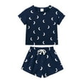 thumbnail image 2 of Kids Clothes Boys Toddler Pajama Set Unisex Spring Summer Cotton Cute Printed Sleeveless Running Suit 0 6 12 18 24 Months 2T 3T Crew Tank Tees+Shorts Shirt Tops and Shorts 2-Piece, 2 of 3